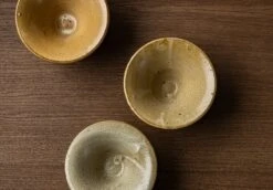 Menu Triptych Keramikschale, 22,5 cm, Korallenblau -Dekorative Kunst MENU Triptych Bowl 10