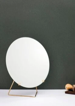 Moebe Stehspiegel 30 Cm, Messing -Dekorative Kunst MOEBE MIRROR IC 02