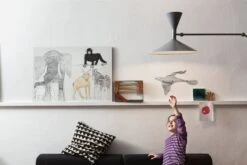 Magis Bird Skulptur, Klein, Grau -Dekorative Kunst Magis kids birds sculpture ambient multi MT340 grey 01 hr