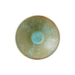 Menu Triptych Keramikschale, 22,5 cm, Korallenblau -Dekorative Kunst Menu 2046709 Triptych Bowl 25 Coral Blue 2 ee