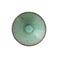 Menu Triptych Keramikschale, 22,5 cm, Korallenblau -Dekorative Kunst Menu 2046709 Triptych Bowl 25 Coral Blue ee