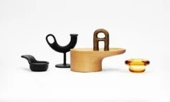 Sirkel Teelichthalter, Bernsteingelb -Dekorative Kunst NF 051018 0058 yellow