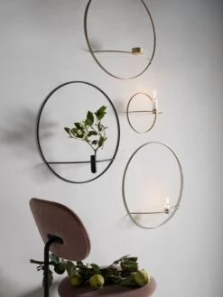 Menu Teelichthalter POV Circle, L, Messing -Dekorative Kunst POV Afteroom Dining Chair Plus