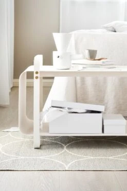 Teppich Boo 70 X 300 Cm, Leinenfarben – Vanille -Dekorative Kunst Pappelina BOO LINEN VANILLA 4 1