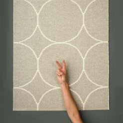 Teppich Boo 70 X 300 Cm, Leinenfarben – Vanille -Dekorative Kunst Pappelina BOO LINEN VANILLA 7 1