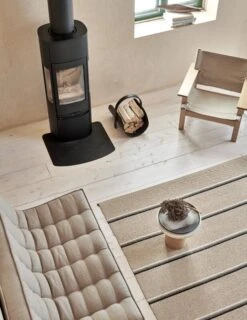 Olle Teppich, 70 X 180 Cm, Schlammgrau - Beige -Dekorative Kunst Pappelina olle mud 2 1