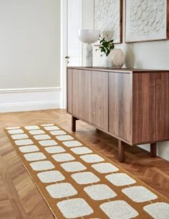 Sten Teppich, 70 x 100 cm, Ockergelb – Vanille -Dekorative Kunst Pappelina sten ochre