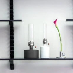 Klong Patina Öllampe, Groß, Grau -Dekorative Kunst Patina Big Grey 2