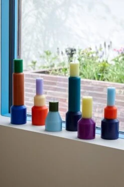 Hay Pillar Kerze, XL, Mitternachtsblau -Dekorative Kunst Pillar Candle family 07