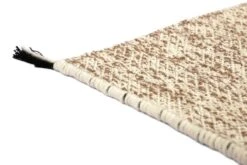 Duo Rae Teppich, Kupfer - Weiß -Dekorative Kunst Rae 7371 copper white corner