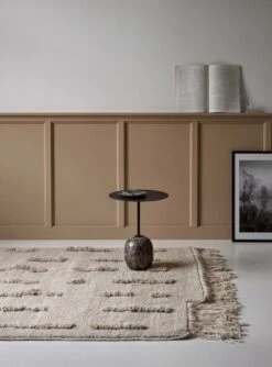 Laine Knüpfteppich, Cremeweiß -Dekorative Kunst Sera hihg Laine White knotted