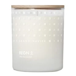 Skandinavisk Duftkerze Mit Deckel, REGN, Groß
