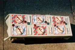 Hay Sobremesa Servietten, 4 Stück, Weiß -Dekorative Kunst Sobremesa Tablecloth L300 green Sobremesa Place Mat Sobremesa Plate 185 Set of 2 red 4