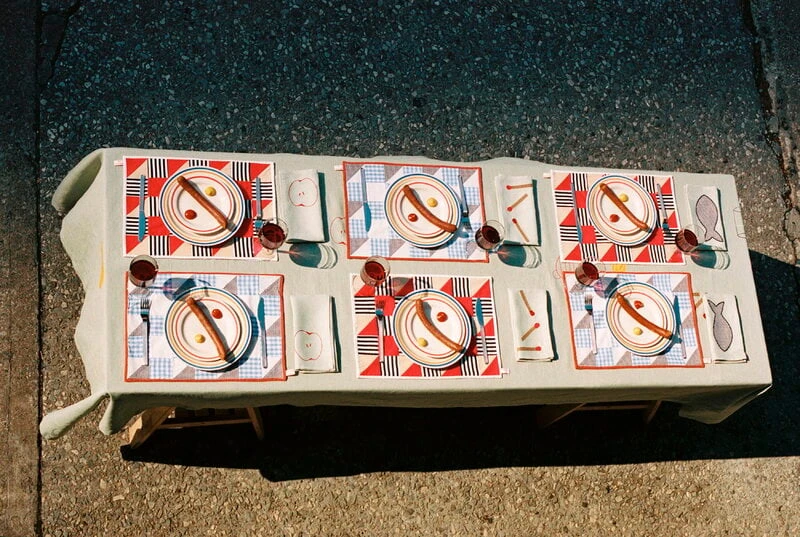 Hay Sobremesa Servietten, 4 Stück, Weiß – Bild 4