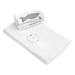 Hay Sobremesa Tischdecke, 140 x 300 cm, Weiß -Dekorative Kunst Sobremesa Tablecloth L300 white Sobremesa Napkin Set of 4 white
