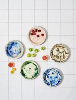 Hay Schale Swirl, Rosa -Dekorative Kunst Swirl Bowl Family