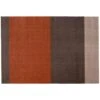 Stripes Teppich, 90 x 130 cm, Braun - Terrakotta -Dekorative Kunst TICA Floormat Stripes horizon 10014 90x130 5710555100142 a