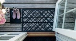 Lines Fußmatte, 60 x 90 cm, Schwarz -Dekorative Kunst TICA Doormat Lines 00662 60x90 5710555006628 m