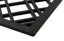 Lines Fußmatte, 60 x 90 cm, Schwarz -Dekorative Kunst TICA Doormat Lines closeup