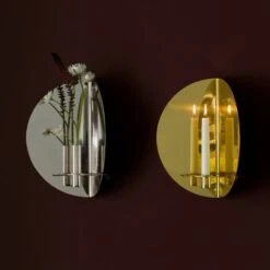 Klong Twilight Wandkerzenhalter, Messing -Dekorative Kunst Twilight 3