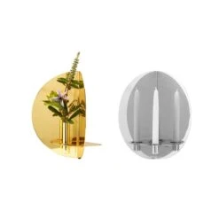 Klong Twilight Wandkerzenhalter, Messing -Dekorative Kunst Twilight pair