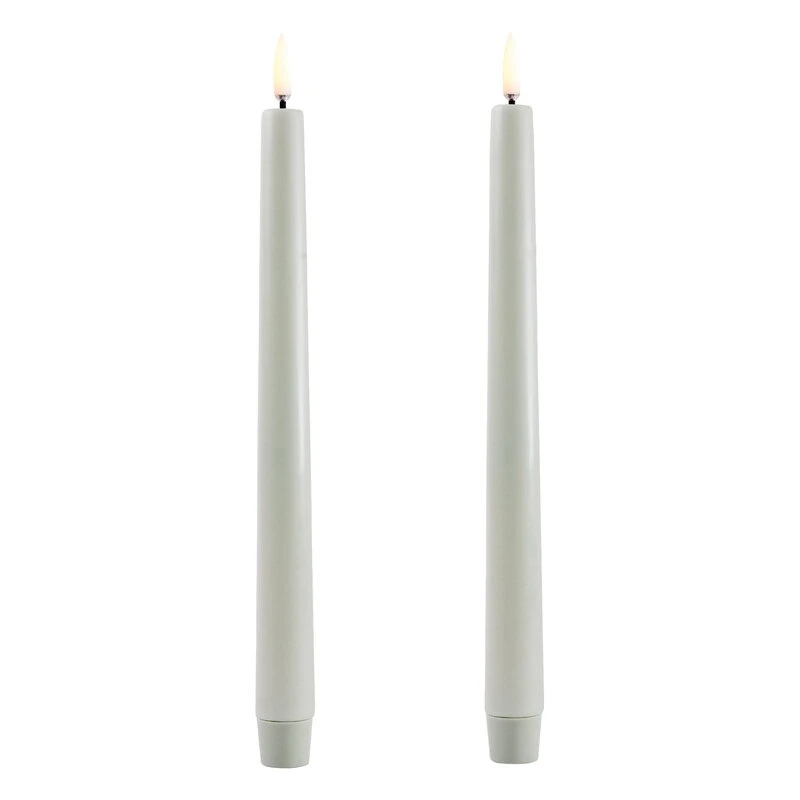 LED-Spitzkerze, 2 Stück, Salbeigrün 3 LED-Spitzkerze, 2 Stück, Salbeigrün