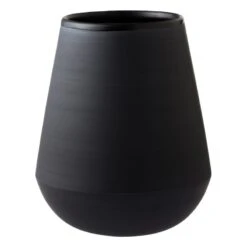 Dekorative Kunst 20 Eclipse Vase, Schwarz