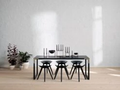 By Lassen Kerzenhalter Kubus 4, Poliertes Kupfer -Dekorative Kunst bylassen Conekt table ml42 dining room Lifestyle High
