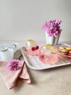 The Organic Company Everyday Stoffserviette, 4 Stück, Blassrosa -Dekorative Kunst design stories cocktailit kevaan juhliin 5 ma