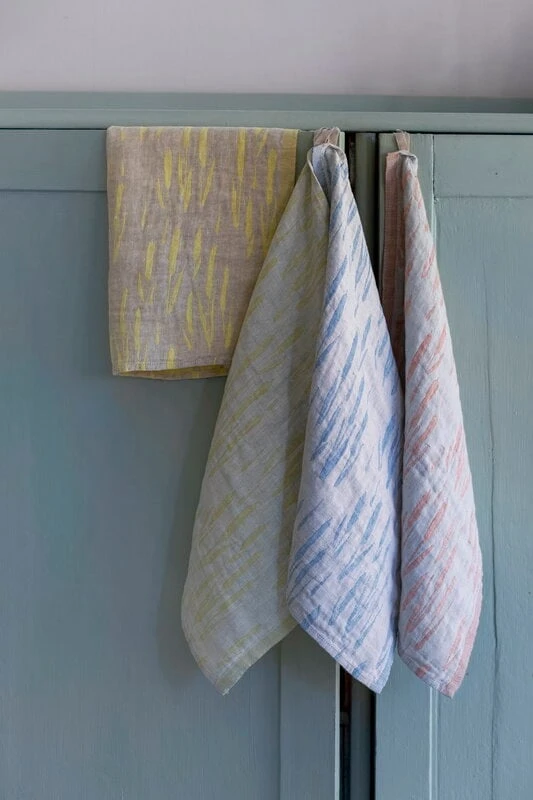 Osmankäämi Handtuch/Serviette, Leinen - Blau 8 Osmankäämi Handtuch/Serviette, Leinen - Blau – Bild 6