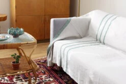 Usva Tischtuch, 150 X 260 Cm, Leinenfarben – Espengrün -Dekorative Kunst lapuan kankurit usva towel linen aspen green 4