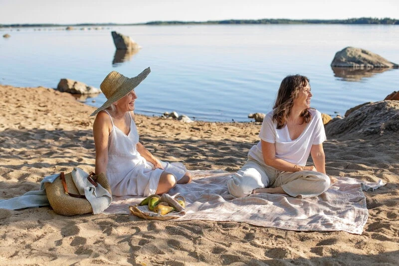 Osmankäämi Tischdecke/Überwurf, 145 x 200 cm, Grau - Zimtbraun 5 Osmankäämi Tischdecke/Überwurf, 145 x 200 cm, Grau - Zimtbraun – Bild 3