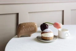 Tischtuch Aus Leinen, Porzellan -Dekorative Kunst laskiainen22 Ruoka8