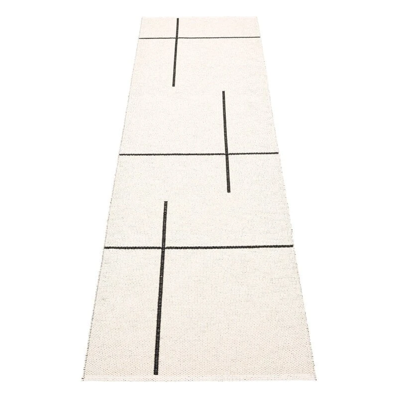 Fred Teppich, 70 x 270 cm, Schwarz – Vanille 4 Fred Teppich, 70 x 270 cm, Schwarz – Vanille – Bild 2