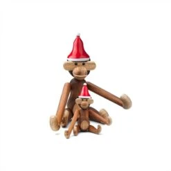Kay Bojesen Weihnachtsmannmütze Für Wooden Monkey, Mini -Dekorative Kunst santa s cap mini red white kay bojesen 1500x1500 2 1