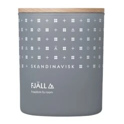 Skandinavisk Fjäll Duftkerze Mit Deckel, Groß