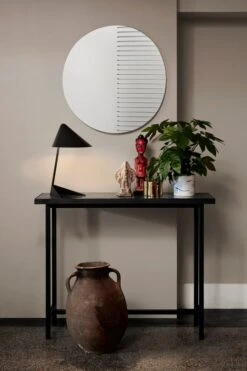 Warm Nordic Spiegel Masquerade, Rund -Dekorative Kunst warmnordic ambience masquerade round herringbone V2